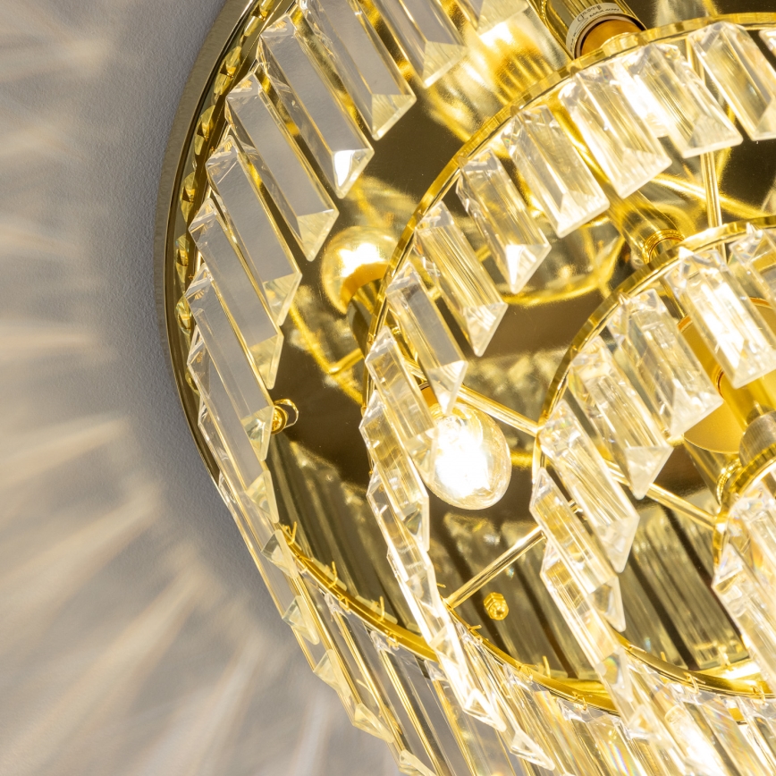 Brilagi - Plafonnier LED en cristal MOZART 5xE14/40W/230V Ø 40 cm doré