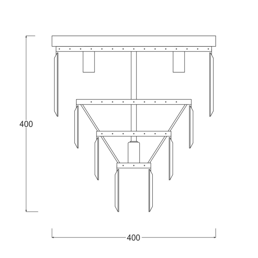 Brilagi - Plafonnier LED en cristal MOZART 5xE14/40W/230V Ø 40 cm doré