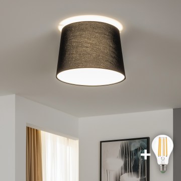 Brilagi - Plafonnier LED en saillie CERIA 1xE27/40W/230V Ø 30 cm noir