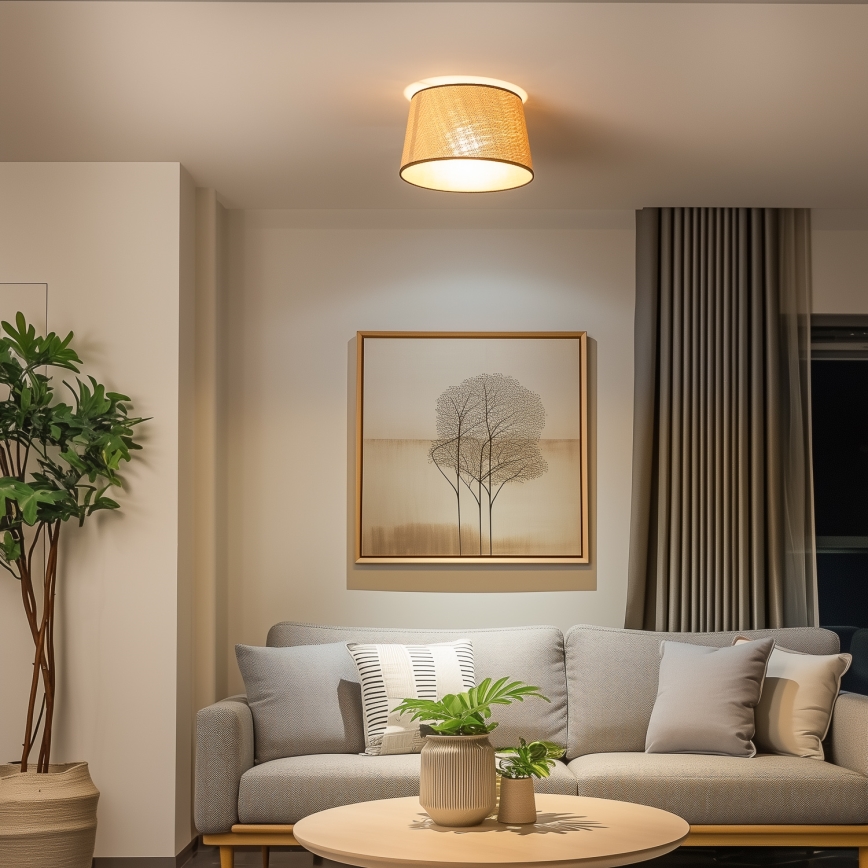 Brilagi - Plafonnier LED en saillie CERIA 1xE27/40W/230V Ø 35 cm beige