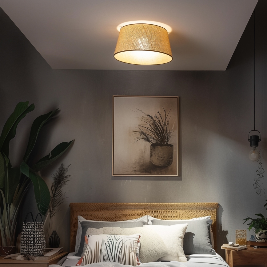 Brilagi - Plafonnier LED en saillie CERIA 1xE27/40W/230V Ø 50 cm beige