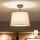 Brilagi - Plafonnier LED en saillie CERIA 1xE27/60W/230V Ø 30 cm noir/beige