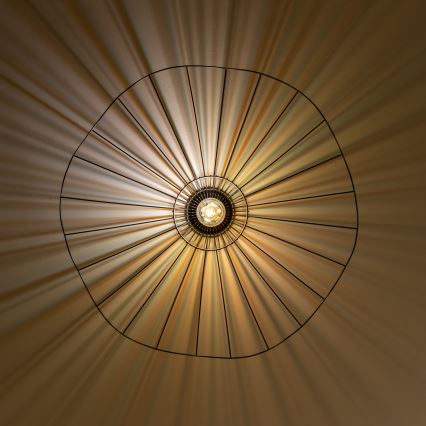 Brilagi - Plafonnier LED en saillie CERIA WIRE 1xE27/40W/230V Ø 80 cm noir