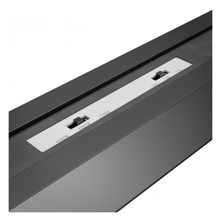 Brilagi - Plafonnier LED en saillie FULLDAY LED/10/15/20W/230V 2700/4000/6000K 60 cm UGR19 noir