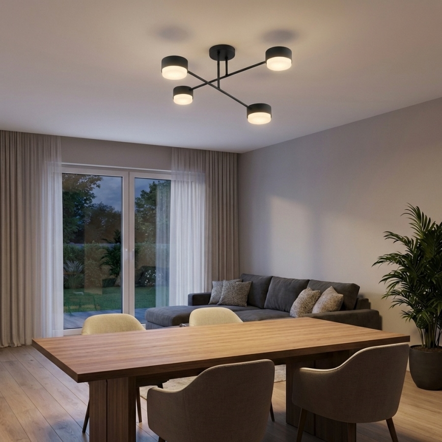 Brilagi - Plafonnier LED en saillie MONO 4xGX53/30W/230V noir