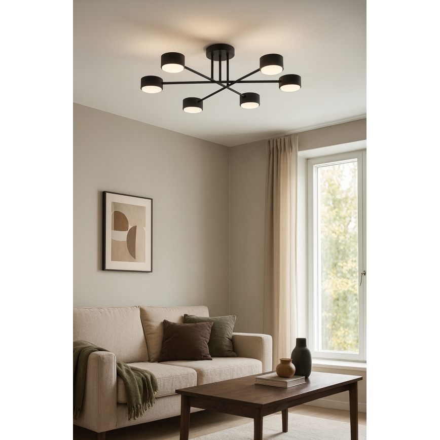 Brilagi - Plafonnier LED en saillie MONO 6xGX53/30W/230V noir