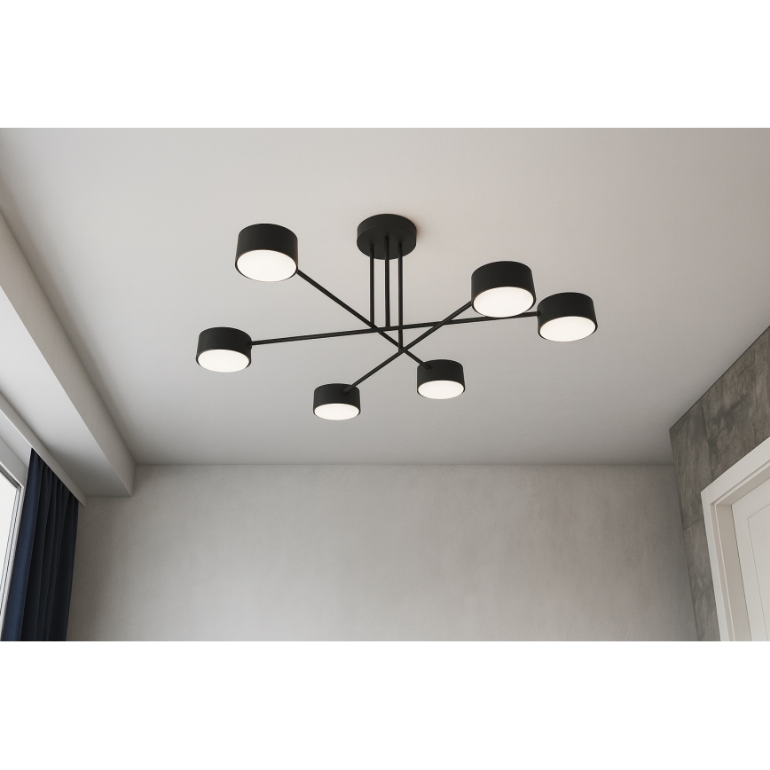 Brilagi - Plafonnier LED en saillie MONO 6xGX53/30W/230V noir