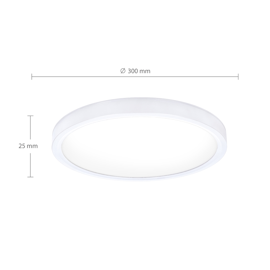 Brilagi - Plafonnier LED ESTELA, 18W/230V, Ø 30 cm, blanc
