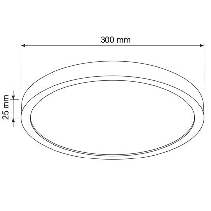 Brilagi - Plafonnier LED ESTELA, 18W/230V, Ø 30 cm, blanc