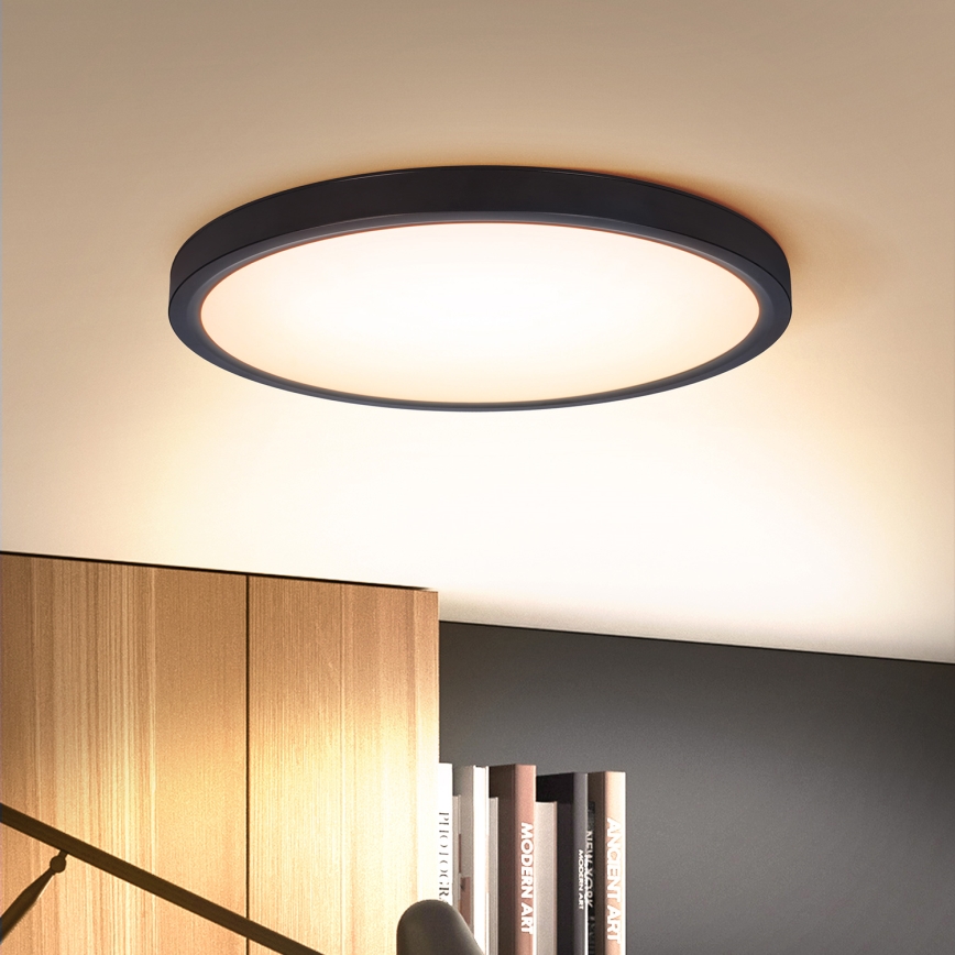 Brilagi - Plafonnier LED ESTELA LED/18W/230V Ø 30 cm noir