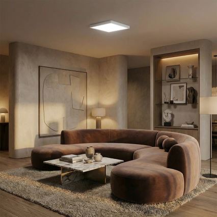 Brilagi - Plafonnier LED ESTELA SQUARE LED/24W/230V 31x31 cm blanc