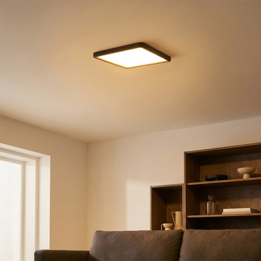 Brilagi - Plafonnier LED ESTELA SQUARE LED/24W/230V 31x31 cm noir