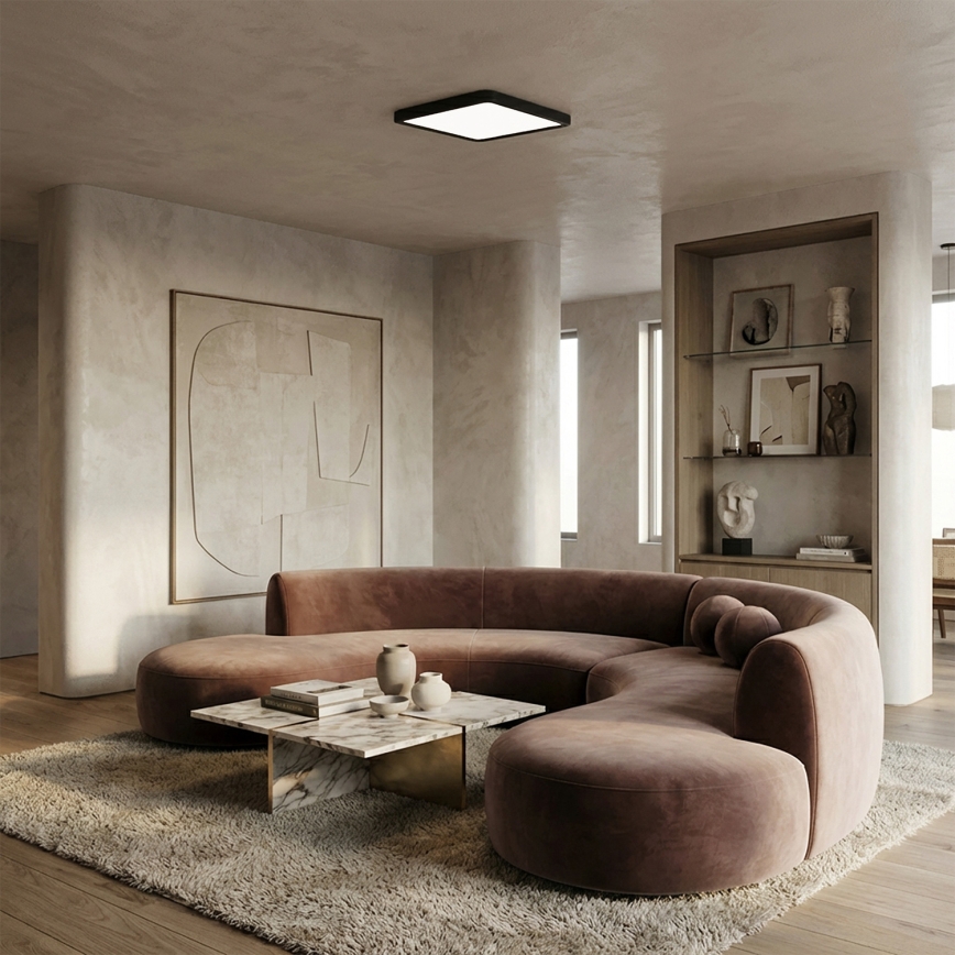 Brilagi - Plafonnier LED ESTELA SQUARE LED/24W/230V 31x31 cm noir