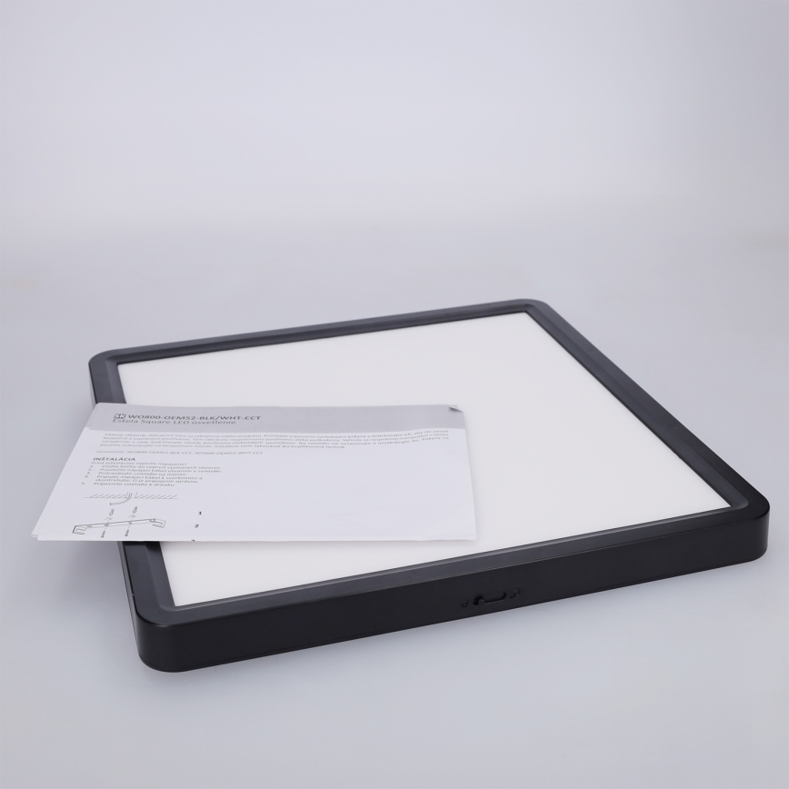 Brilagi - Plafonnier LED ESTELA SQUARE LED/24W/230V 31x31 cm noir