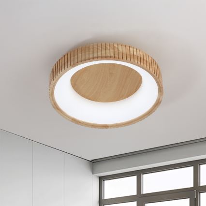 Brilagi - Plafonnier LED FALCON WOOD MODERN LED/30W/230V 3000/4000/6000K Ø 45 cm bois