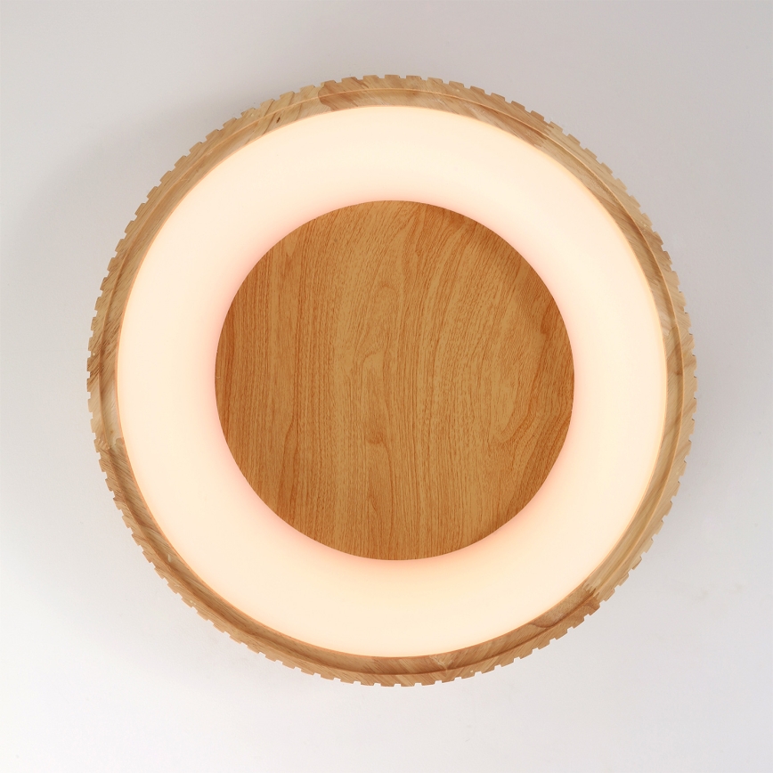 Brilagi - Plafonnier LED FALCON WOOD MODERN LED/30W/230V 3000/4000/6000K Ø 45 cm bois