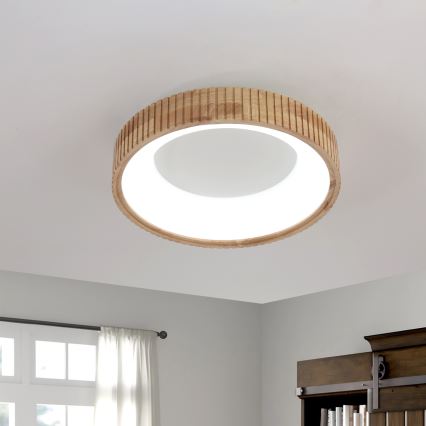 Brilagi - Plafonnier LED FALCON WOOD MODERN LED/30W/230V 3000/4000/6000 K Ø 45 cm en bois
