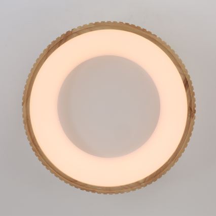 Brilagi - Plafonnier LED FALCON WOOD MODERN LED/30W/230V 3000/4000/6000 K Ø 45 cm en bois