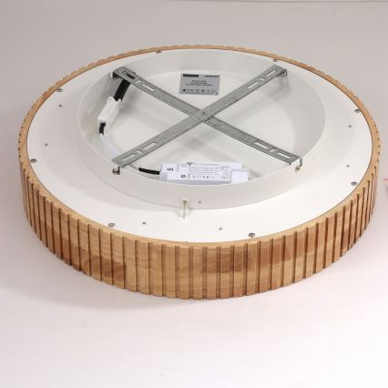 Brilagi - Plafonnier LED FALCON WOOD MODERN LED/30W/230V 3000/4000/6000 K Ø 45 cm en bois