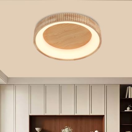 Brilagi - Plafonnier LED FALCON WOOD MODERN LED/40W/230V 3000/4000/6000K Ø 60 cm bois