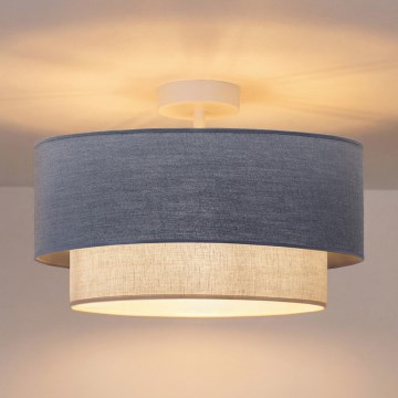 Brilagi - Plafonnier LED fixé en surface BOHO ECO 1xE27/10W/230V Ø 40 cm bleu/crème