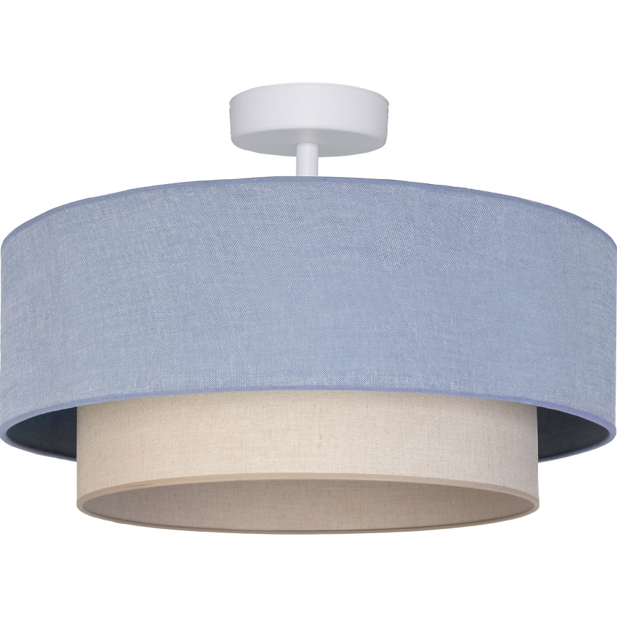 Brilagi - Plafonnier LED fixé en surface BOHO ECO 1xE27/10W/230V Ø 40 cm bleu/crème