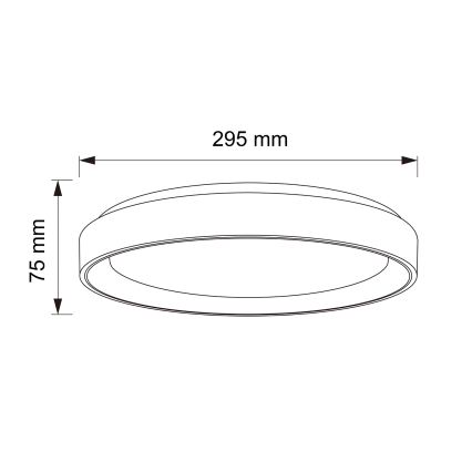 Brilagi - Plafonnier LED FLOCO LED/24W/230V Ø 30 cm décor bois/blanc