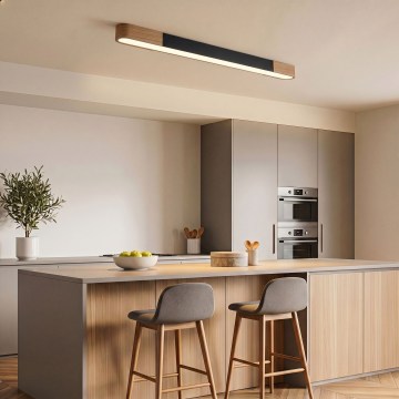 BRILAGI - Plafonnier LED GARDALINE LED/100W/230V 120 cm chêne/noir