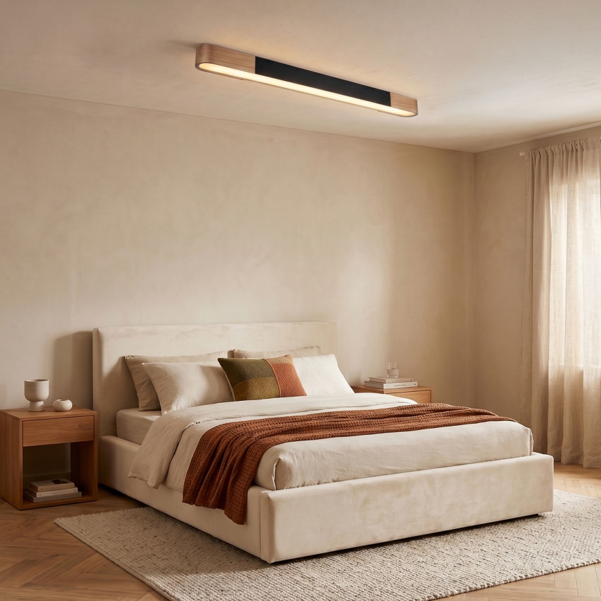 BRILAGI - Plafonnier LED GARDALINE LED/100W/230V 120 cm chêne/noir