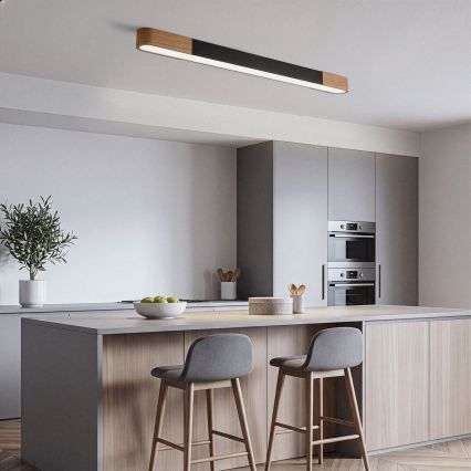 BRILAGI - Plafonnier LED GARDALINE LED/100W/230V 120 cm chêne/noir