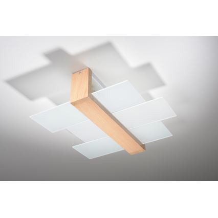 Brilagi -  Plafonnier LED HERA 2xE27/7,5W/230V bois