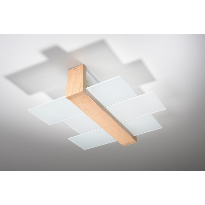 Brilagi -  Plafonnier LED HERA 2xE27/7,5W/230V bois
