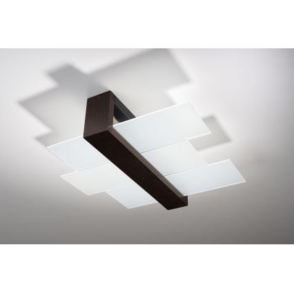 Brilagi -  Plafonnier LED HERA 2xE27/7,5W/230V wenge