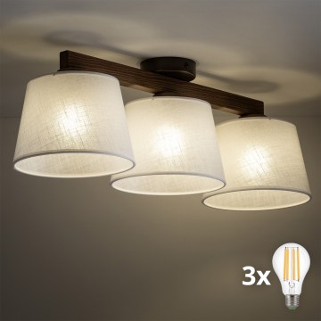 BRILAGI - Plafonnier LED LATTE 3xE27/15W/230V pin/blanc