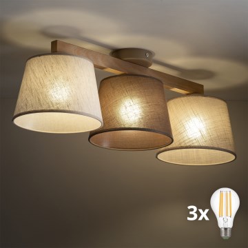 BRILAGI - Plafonnier LED LATTE 3xE27/15W/230V pin/mix