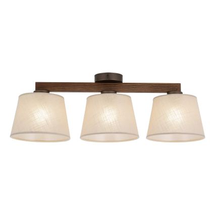 BRILAGI - Plafonnier LED LATTE à montage en surface 3xE27/15W/230V pin/beige