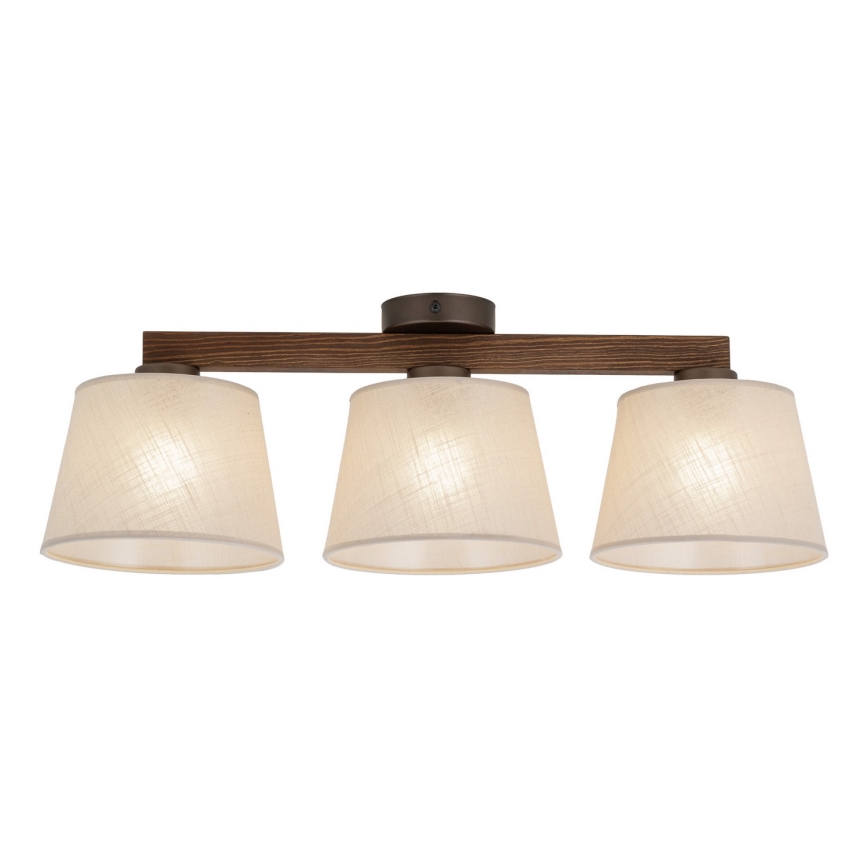 BRILAGI - Plafonnier LED LATTE à montage en surface 3xE27/15W/230V pin/beige