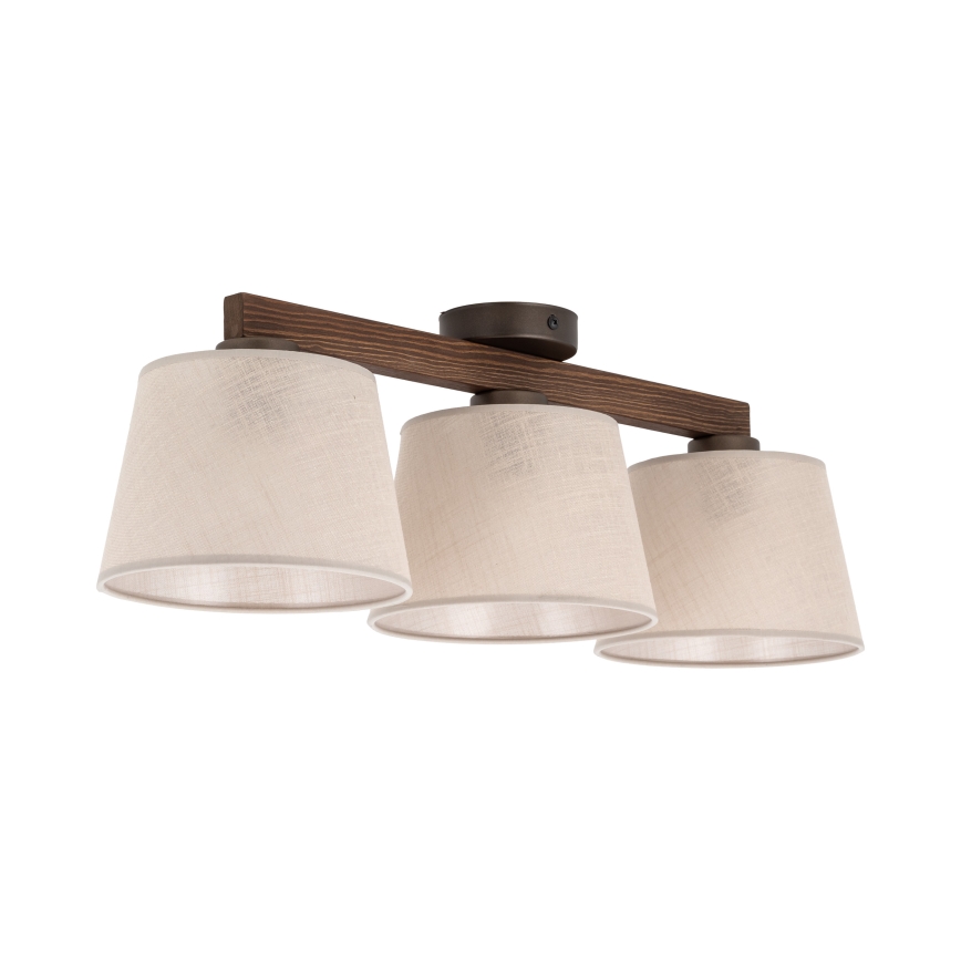BRILAGI - Plafonnier LED LATTE à montage en surface 3xE27/15W/230V pin/beige