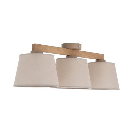 BRILAGI - Plafonnier LED LATTE SABIA 3xE27/15W/230V pin/beige
