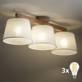 BRILAGI - Plafonnier LED LATTE SABIA 3xE27/15W/230V pin/blanc