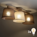 BRILAGI - Plafonnier LED LATTE SABIA 3xE27/15W/230V pin/mix