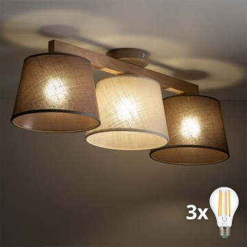 BRILAGI - Plafonnier LED LATTE SABIA 3xE27/15W/230V pin/mix