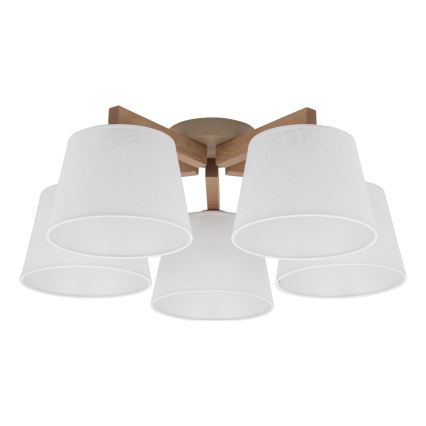 BRILAGI - Plafonnier LED LATTE SABIA 5xE27/15W/230V pin/blanc