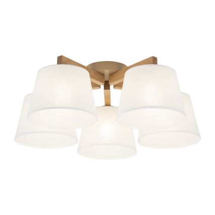 BRILAGI - Plafonnier LED LATTE SABIA 5xE27/15W/230V pin/blanc