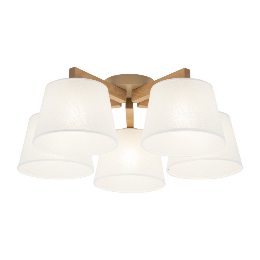 BRILAGI - Plafonnier LED LATTE SABIA 5xE27/15W/230V pin/blanc