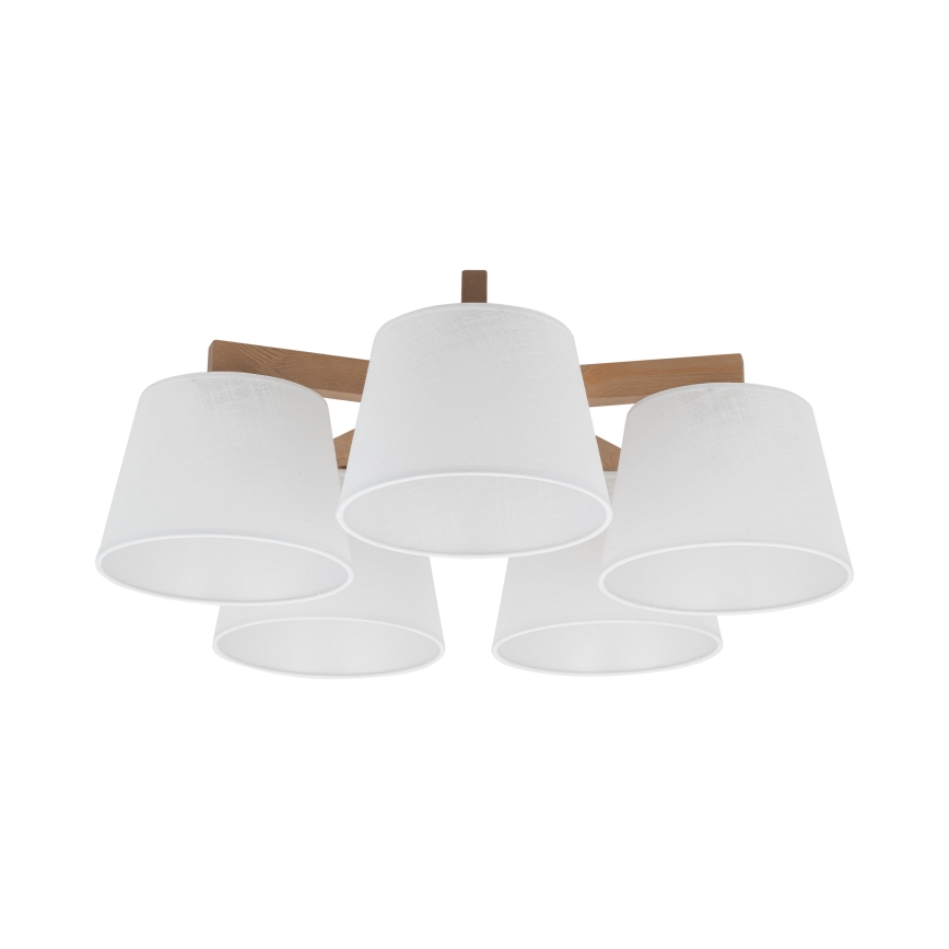 BRILAGI - Plafonnier LED LATTE SABIA 5xE27/15W/230V pin/blanc