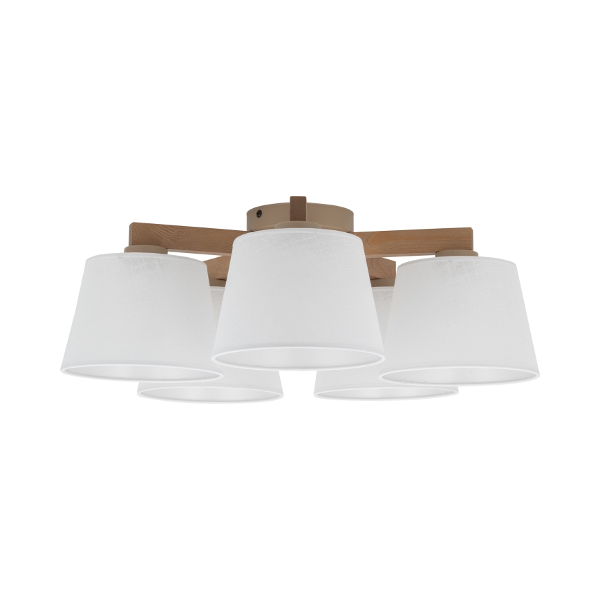 BRILAGI - Plafonnier LED LATTE SABIA 5xE27/15W/230V pin/blanc