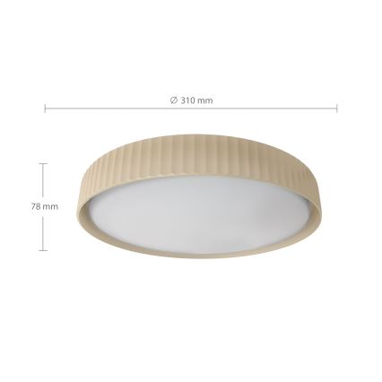 Brilagi - Plafonnier LED LUCIA LED/24W/230V Ø 31 cm beige