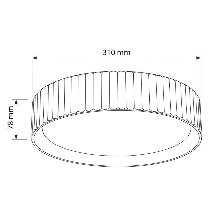 Brilagi - Plafonnier LED LUCIA LED/24W/230V Ø 31 cm blanc
