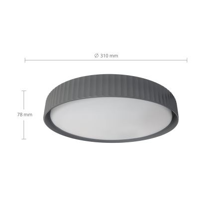 Brilagi - Plafonnier LED LUCIA LED/24W/230V Ø 31 cm gris
